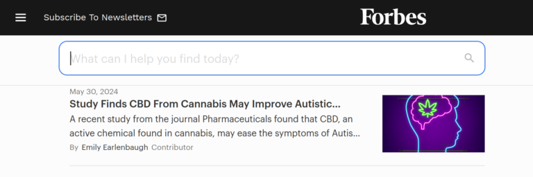 Estudos sobre a Cannabis e Autismo são destacados na Revista Forbes